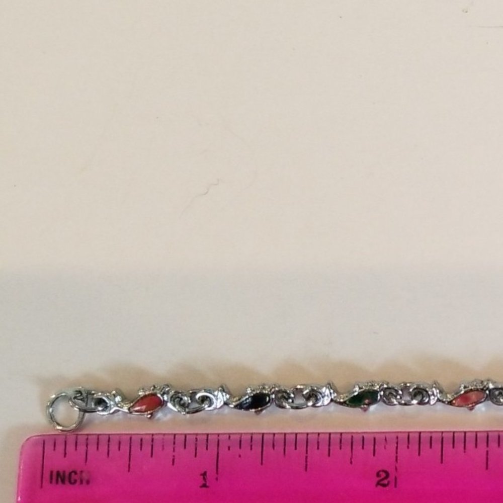 Colorful Enamel Fish Bracelet